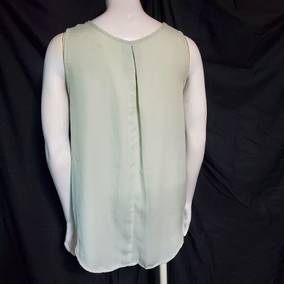 Blu Pepper Green Floral Tank Top (S) - Picture 5 of 6